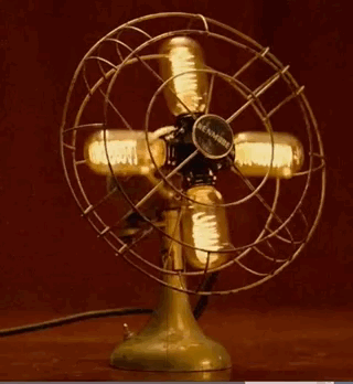 Rotating light fan